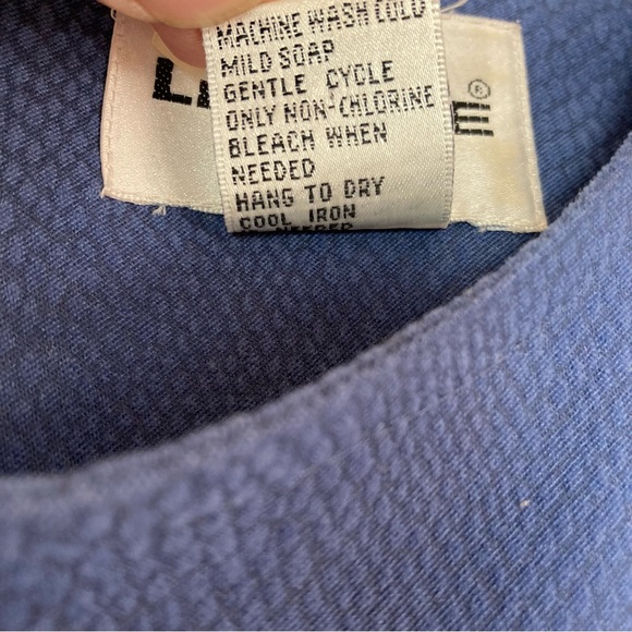 Vintage Liz & Me Maxi Dress Plus Size 3X Blue Moleskin Snake Texture 3/4 Sleeve - Picture 7 of 14